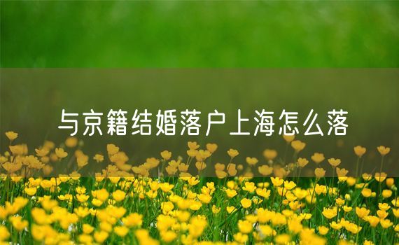 与京籍结婚落户上海怎么落