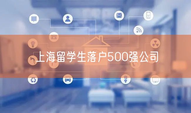 上海留学生落户500强公司