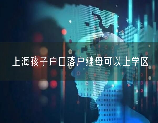 上海孩子户口落户继母可以上学区