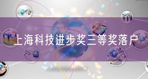 上海科技进步奖三等奖落户