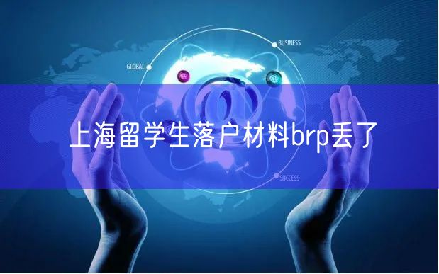 上海留学生落户材料brp丢了