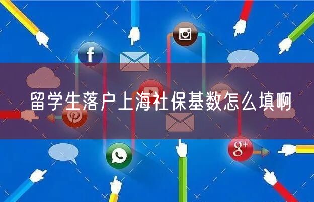 留学生落户上海社保基数怎么填啊