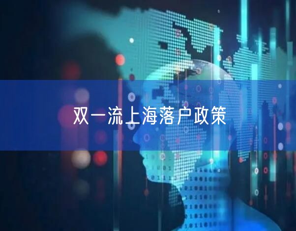 双一流上海落户政策