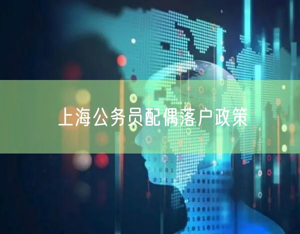 上海公务员配偶落户政策