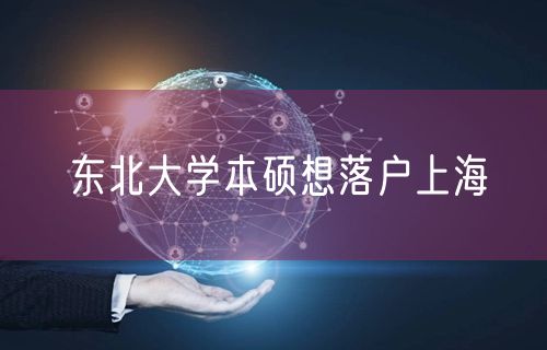 东北大学本硕想落户上海