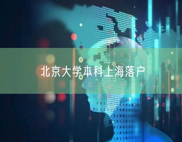 北京大学本科上海落户