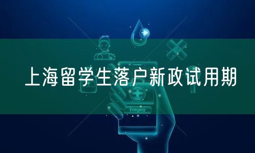 上海留学生落户新政试用期