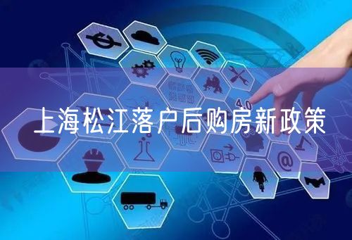 上海松江落户后购房新政策