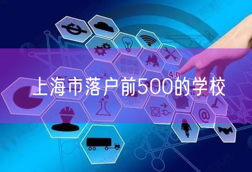 上海市落户前500的学校