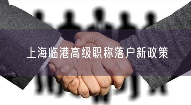 上海临港高级职称落户新政策