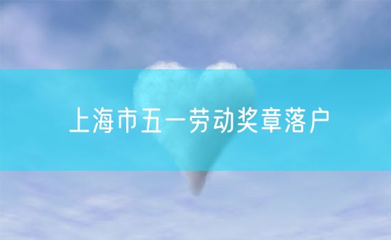 上海市五一劳动奖章落户