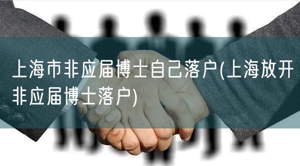 上海市非应届博士自己落户(上海放开非应届博士落户)