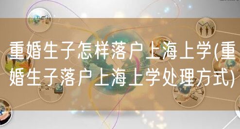 重婚生子怎样落户上海上学(重婚生子落户上海上学处理方式)