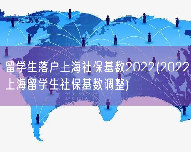 留学生落户上海社保基数2022(2022上海留学生社保基数调整)